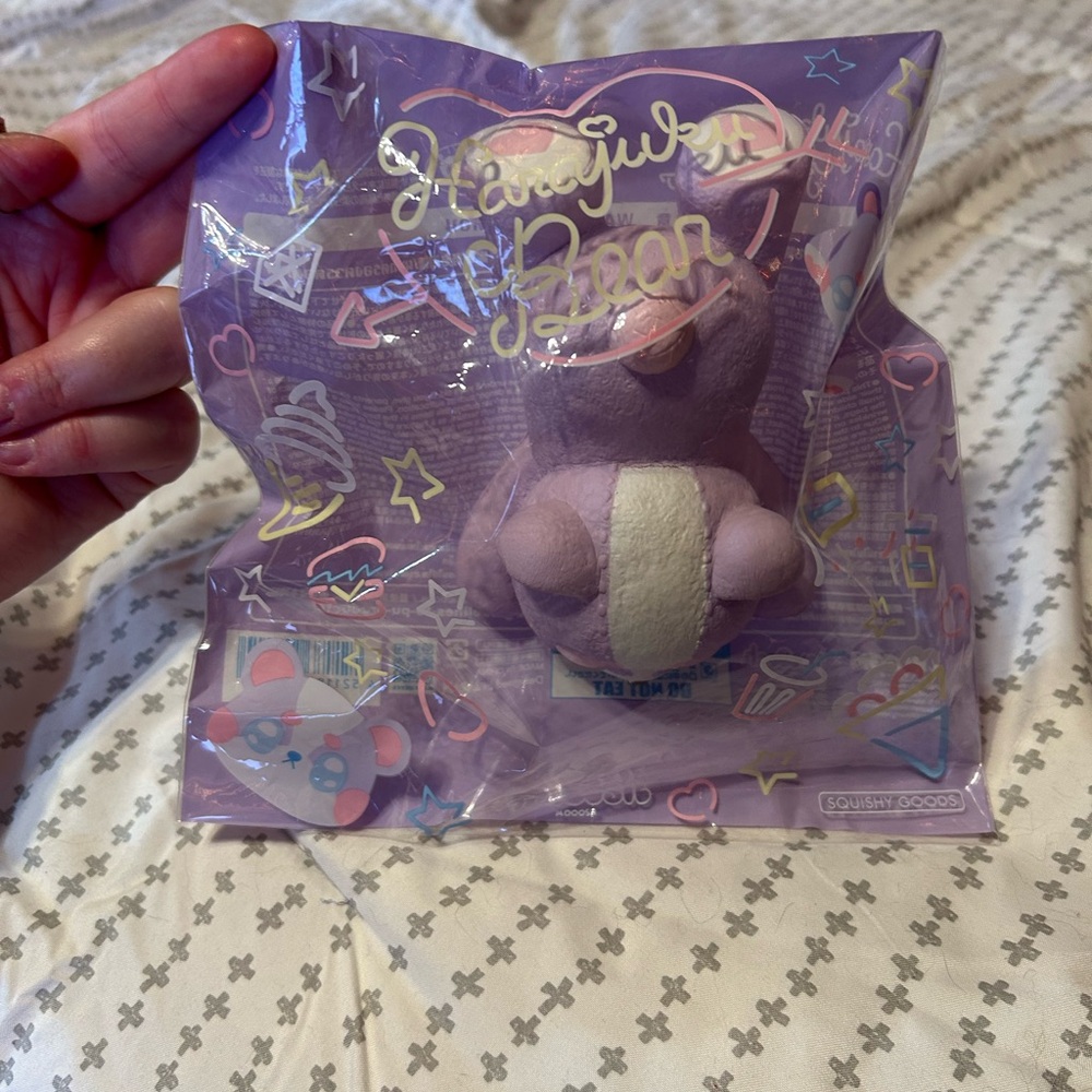 ibloom Purple Harajuku Bear Squishy